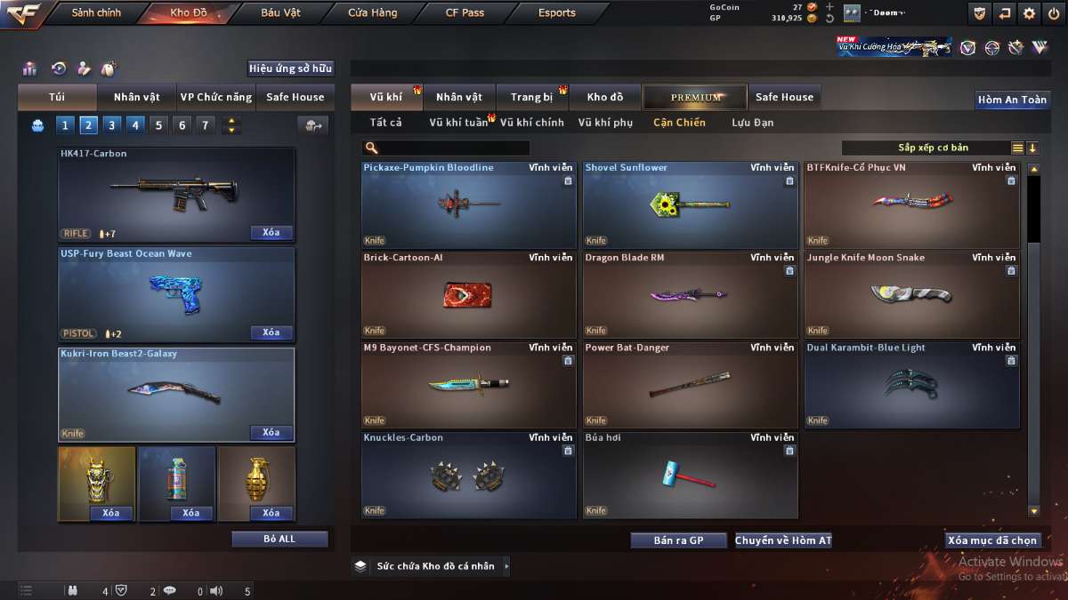 shop acc cf uy tin gia re